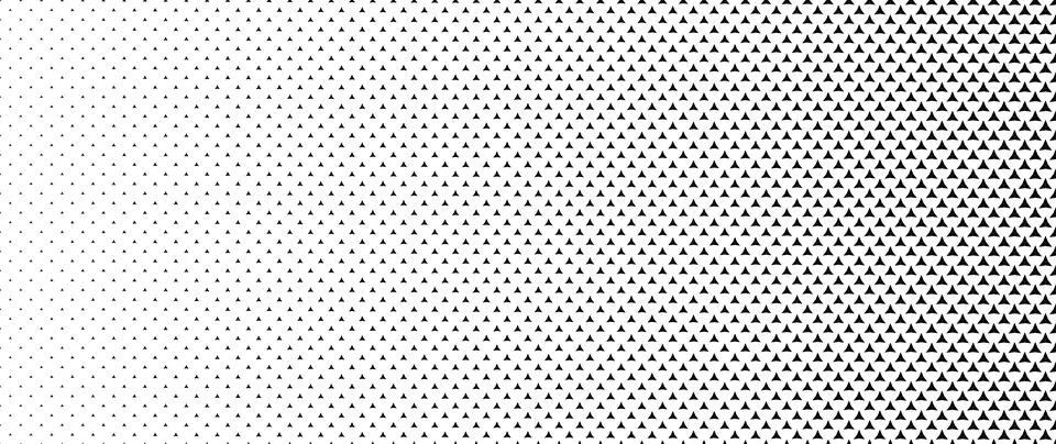 Blended  black triangle on white for pattern and background,  Abstract geom.. Stock Illustration