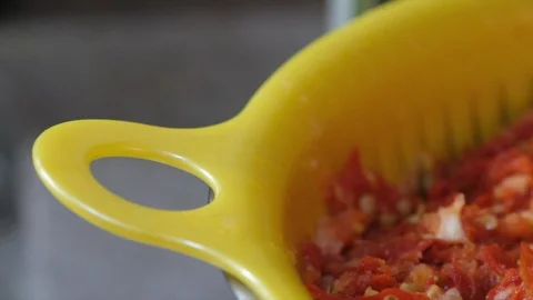 Blended Chili Paste Video stock 90264553