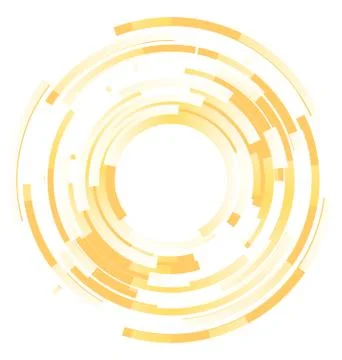 Blended elements striped cut from circles イラスト素材