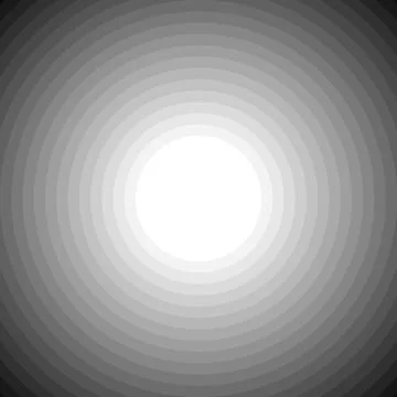 Blended grayscale concentric circles blank background. Vector art. Stock Illustration