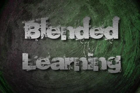 Blended learning concept Stock Illustration