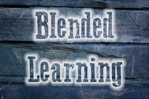 Blended learning concept Stock Illustration