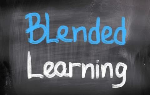 Blended Learning Concept Stock Illustration