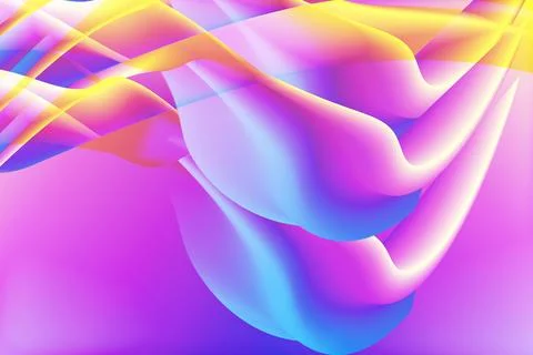 Blended overly abstract gradient colorful wavy with fluid background design Stock Illustration