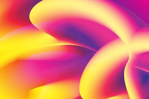 Blended overly of colorful gradient abstract wavy style with creative vector Stock Illustration