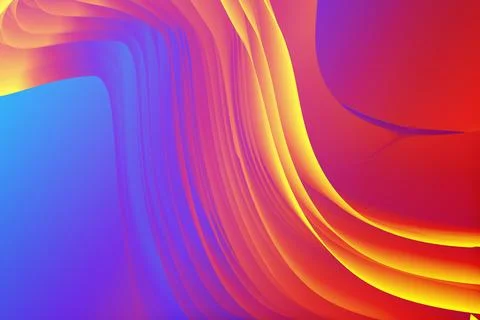 Blended overly colorful gradient creative abstract with wavy style with vector Stock Illustration
