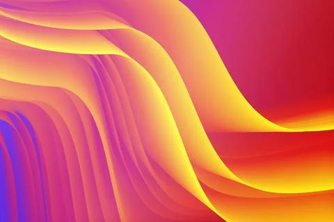 Blended overly colorful gradient creative abstract with wavy style Stock Illustration
