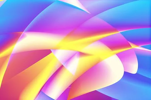 Blended overly creative modern art abstract gradient colored wavy Stock Illustration