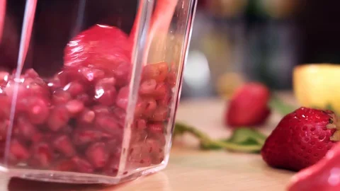 Blender full with seeds Stock Footage 129077576