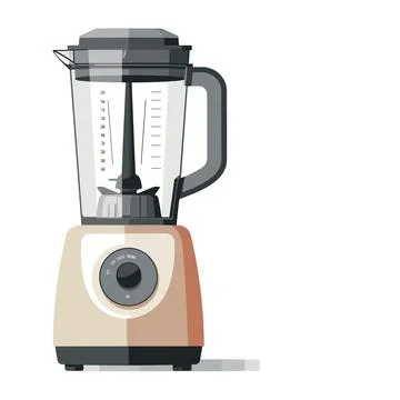 Blender isolated on white background. Flat style vector illustration. Kitchen ap Stock Illustration