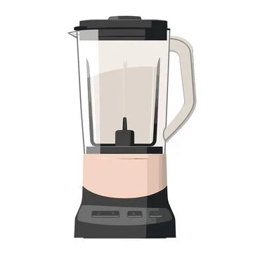 Blender isolated on a white background. Vector illustration. Kitchen appliances. Stock Illustration
