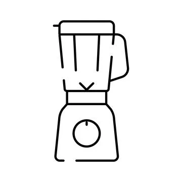 Blender kitchen appliance icon creating smoothies and juice Stock Illustration