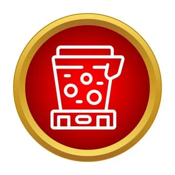 Blender kitchen appliance preparing fresh smoothie icon Stock Illustration