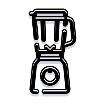 Blender kitchen appliance preparing healthy food and drink Stock Illustration