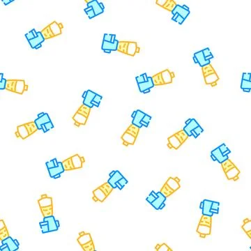 Blender kitchen equipment vector seamless pattern Stockillustratie