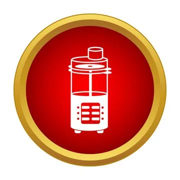 Blender machine creating a healthy smoothie drink icon Stock Illustration