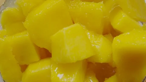 Blender mango juice Stock Footage 98299209