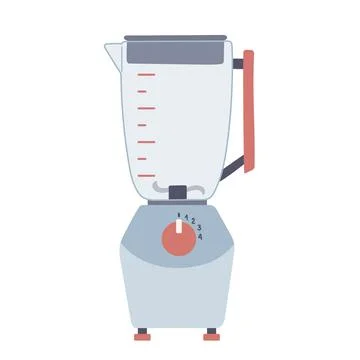 Blender mixer in flat design style isolated vector Stock Illustration