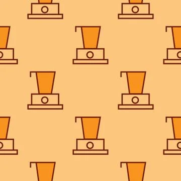 Blender pattern - repeat seamless in orange color for any design Stock Illustration