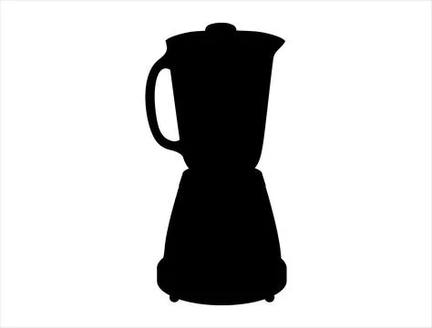 Blender silhouette vector art Stock Illustration