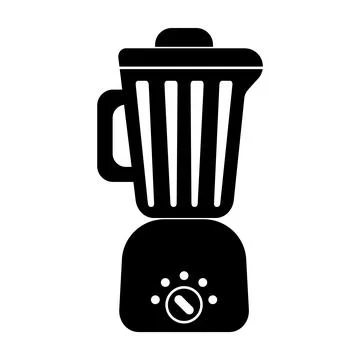 Blender Silhouette Vector Illustration Stock Illustration