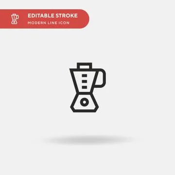 Blender Simple vector icon. Illustration symbol design template for web mobil Stock Illustration