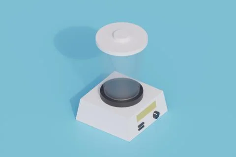 Blender single isolated object. 3d render illustration イラスト素材