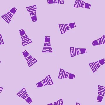 Blender smoothie drink glyph vector seamless pattern 스톡 일러스트