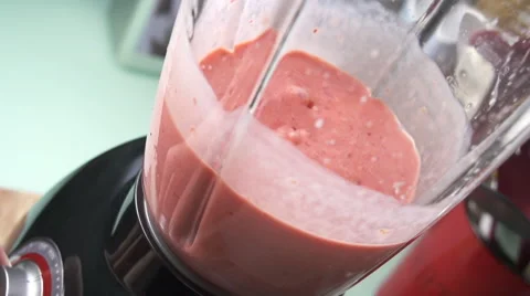 Blender smoothie slow motion Stock Footage