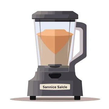 Blending Brilliance: Kitchen Blender Flat Style Illustration 스톡 일러스트