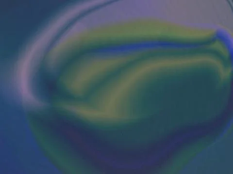 Blending deep blue, teal and green gradients into flowing organic forms Stock Illustration