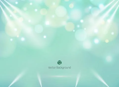 Blending green mint color background with colorful circle bokeh business back 스톡 일러스트