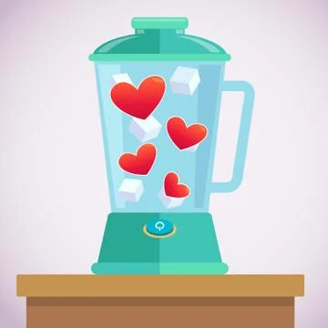 Blending heart Stock-Illustration