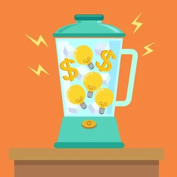 Blending Idea money Stock Illustration