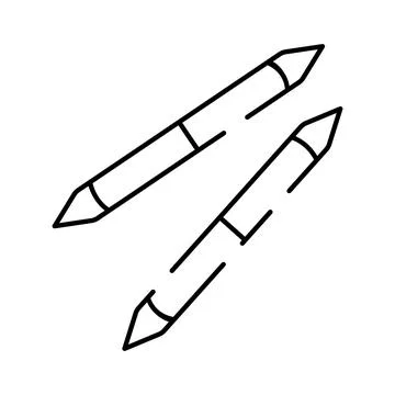 Blending stumps art tools for shading and drawing Stock Illustration