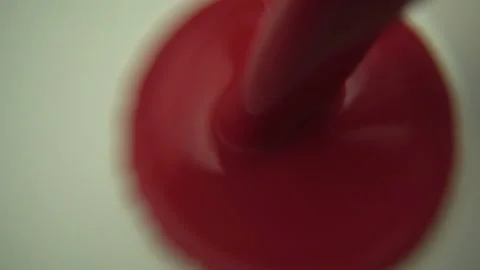 Blending White And Red Paints Stock Footage 94359852