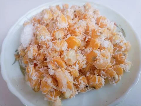 Blendung corn is a traditional food from Java Stock Photos