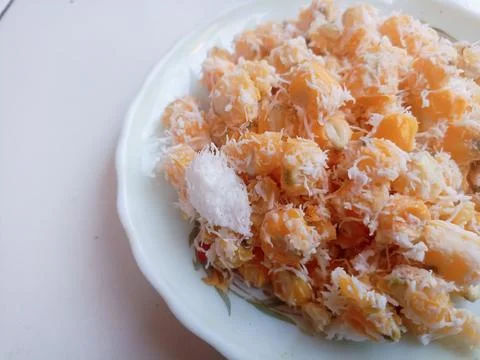 Blendung corn is a traditional food from Java Stock Photos