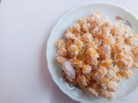 Blendung corn is a traditional food from Java Stock Photos
