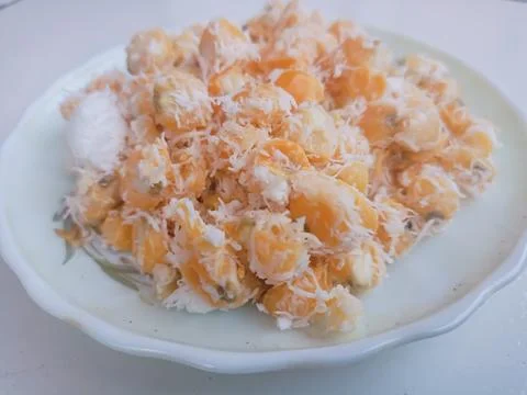 Blendung corn is a traditional food from Java Stock Photos