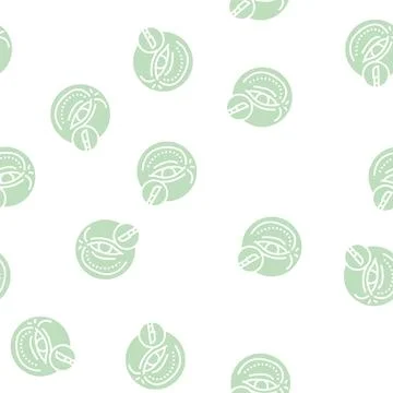 Blepharoplasty surgery glyph seamless pattern Stock Illustration