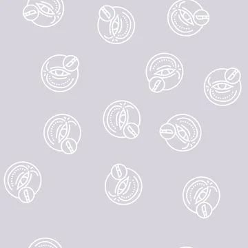 Blepharoplasty surgery line seamless pattern Stock Illustration