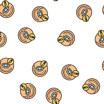 Blepharoplasty surgery vector seamless pattern Stock Illustration