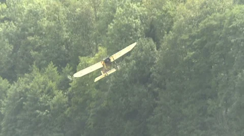 Bleriot XI oldtimer plane Video stock 8836034