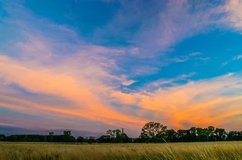Blerred sky Foto stock