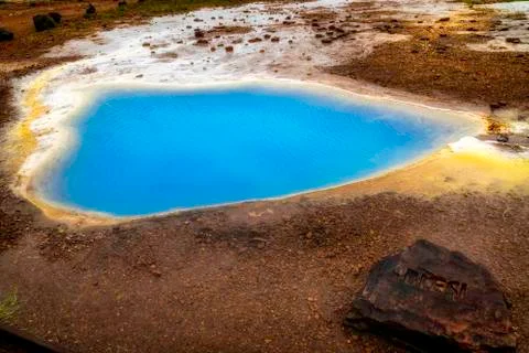 Blesi, a thermal pool Stock Photos