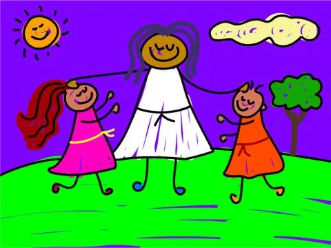 Blessed Kids Stock-Illustration