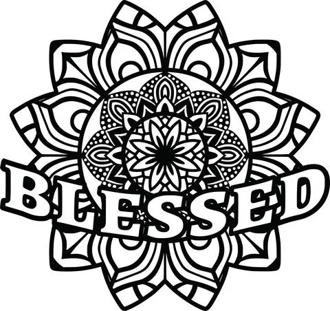 Blessed mandala Stock Illustration