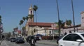 Blessed Sacrament Church, Hollywood Sunset Strip Boulevard, Cars Commuting to LA HD Footage