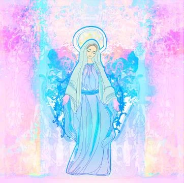 Blessed virgin mary 스톡 일러스트